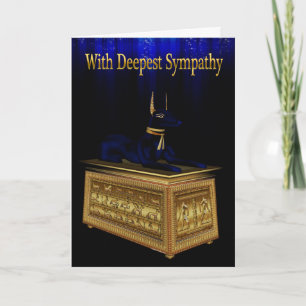Anubis Sympathy Card
