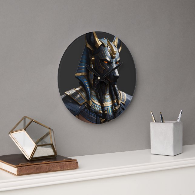 Anubis: The Timekeeper of Eternity Large Clock (Office)