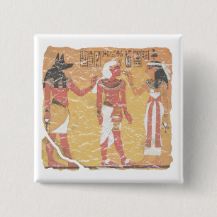 Anubis, Tut, Osiris 2 Inch Square Button