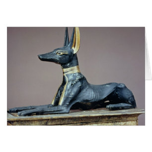 Anubis, un dieu égyptien des morts d'un coffre