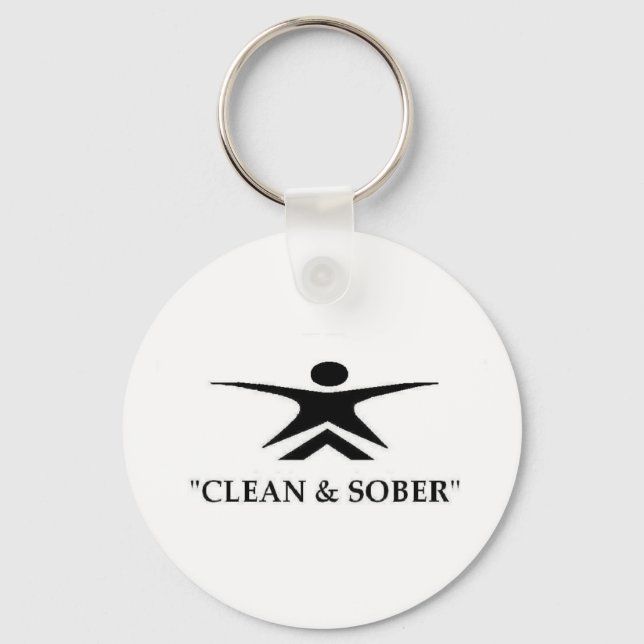 Anuemi Clean & Sober Keychain! Keychain (Front)