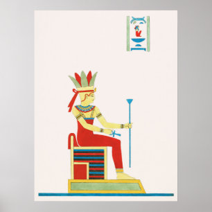 Anuket illustration from Pantheon Egyptien 1823 Poster