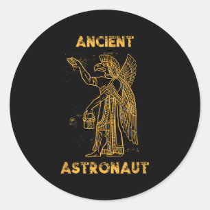 Anunnaki Ancient Astronaut Sumerian Alien Theorist Classic Round Sticker