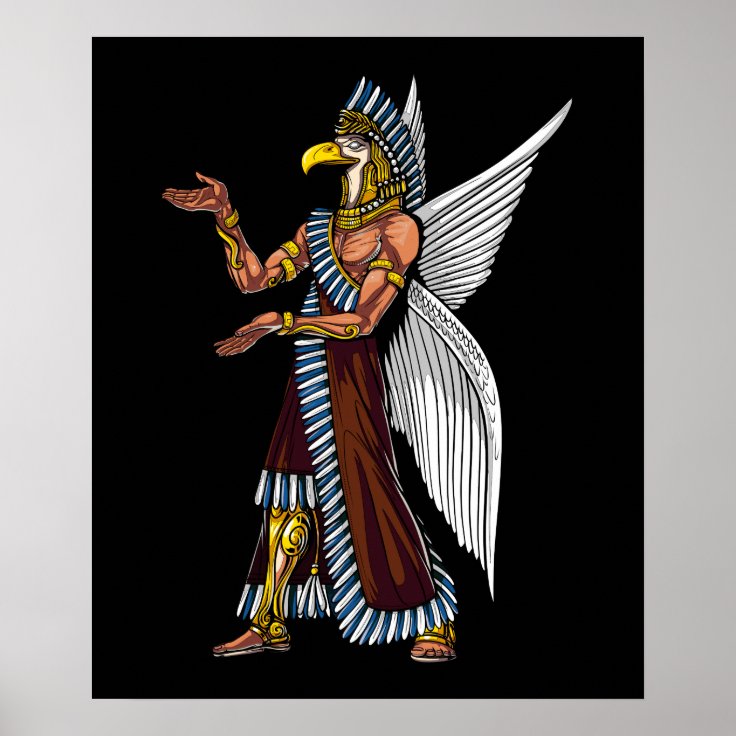 Anunnaki God Alien Conspiracy Sumerian Reptilians Poster Zazzle