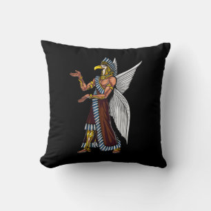 Anunnaki God Alien Conspiracy Sumerian Reptilians Throw Pillow