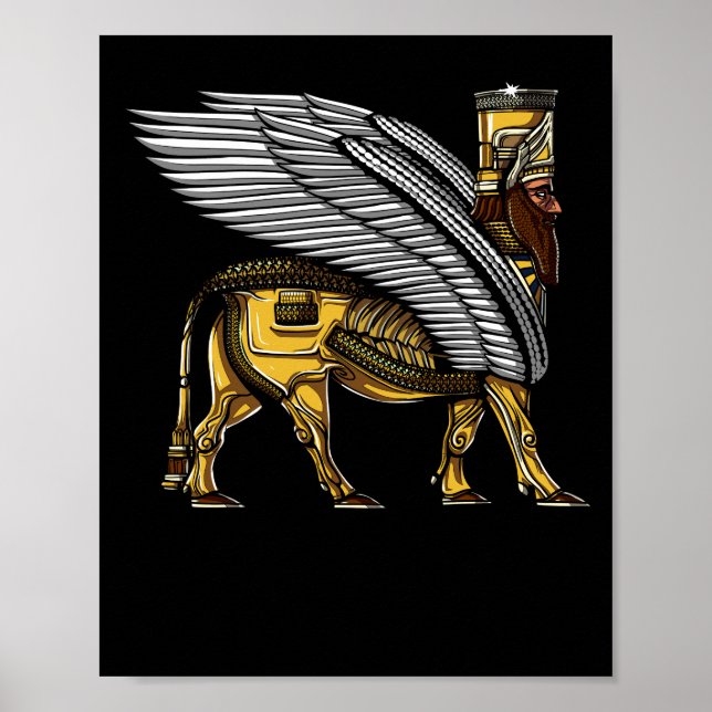 Anunnaki Guardian Alien Ancient Sumerian God Poster (Front)
