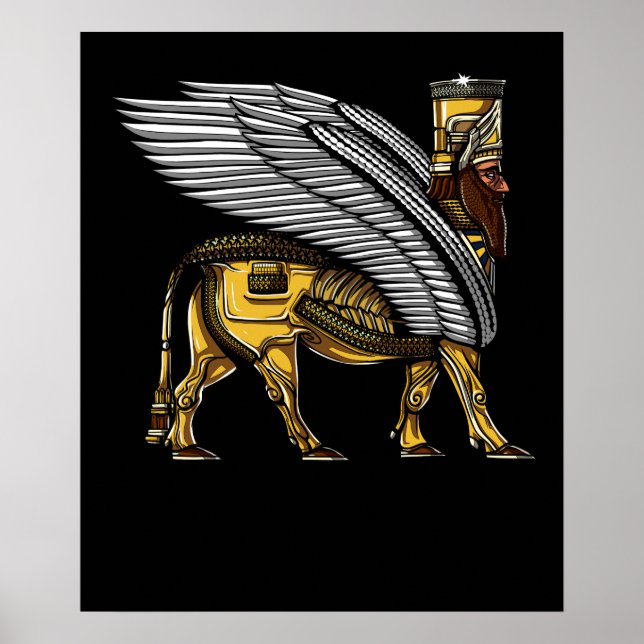 Anunnaki Guardian Alien Ancient Sumerian Poster (Front)