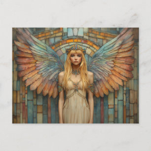 Anunnaki Mother Goddess Ninhursag Mosaic Art Postcard