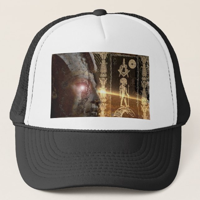Anunnaki-ra_sun_god_egyptian_masons_nephilim_gods_ Trucker Hat (Front)