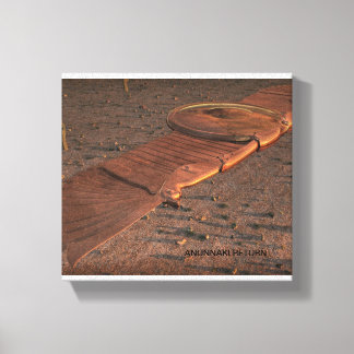 Anunnaki Return Winged Disc Canvas Print