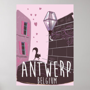 Anvers, Belgique poster voyage