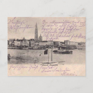 Anvers, carte réplique c. 1900