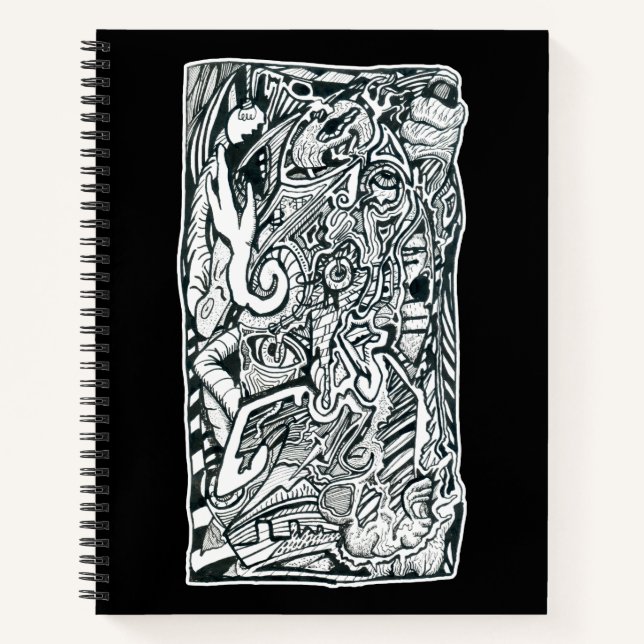 Anxiety Attack by Brian Benson Notebook (Front)