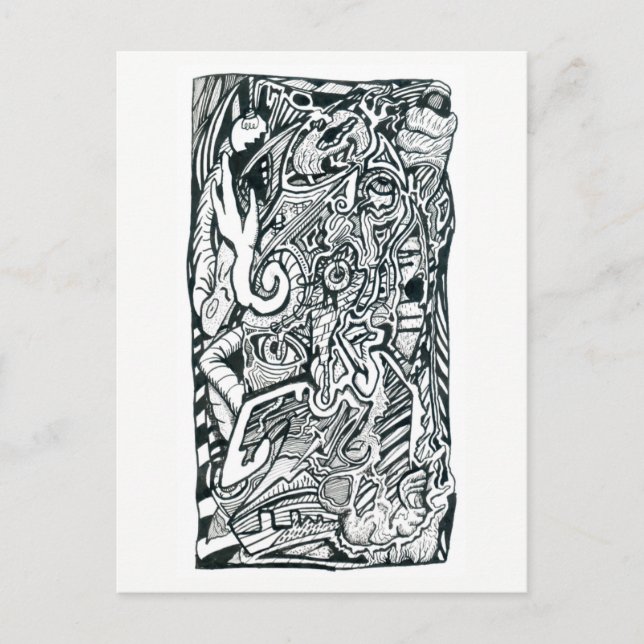 Anxiety Attack by Brian Benson, Postcard (Front)