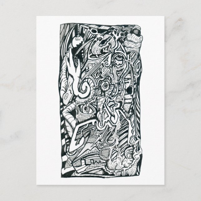 Anxiety Attack by Brian Benson Postcard (Front)