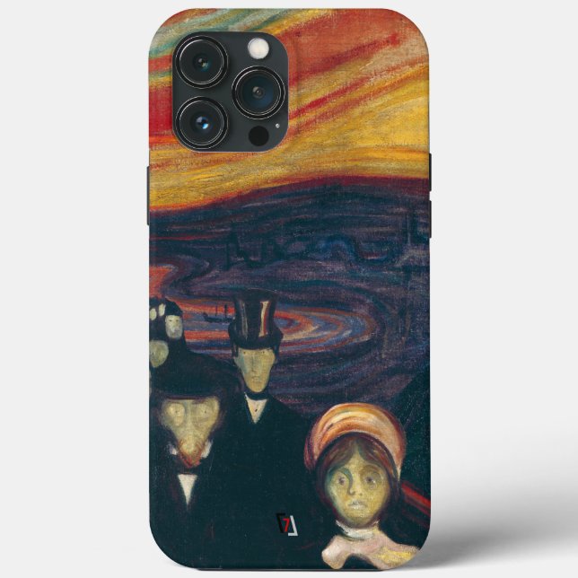 Anxiety Case-Mate iPhone Case (Back)