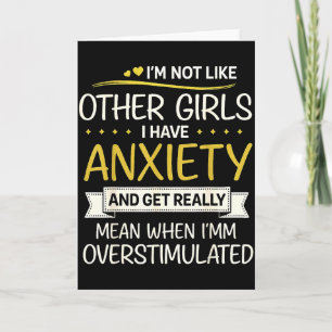 Anxiety Humor For Women With Overstimulation Card