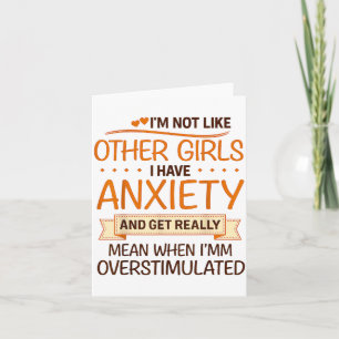 Anxiety Humor For Women With Overstimulation Card