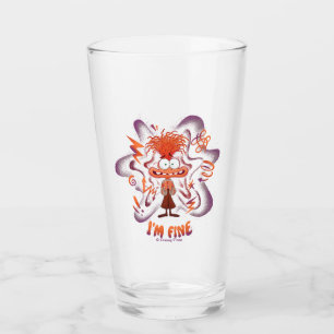 Anxiety "I'm Fine" Glass