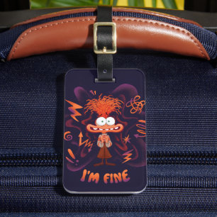 Anxiety "I'm Fine" Luggage Tag