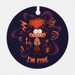 Anxiety "I'm Fine" Metal Ornament