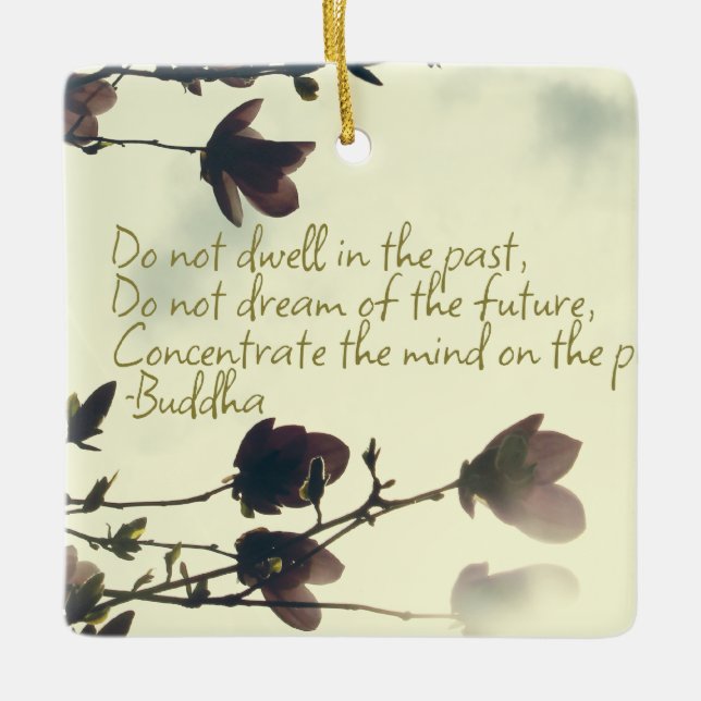 Anxiety Inspiration from the Buddha Ceramic Ornament (Front)