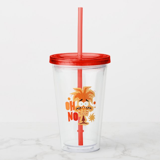 Anxiety "Oh No" Acrylic Tumbler (Front)