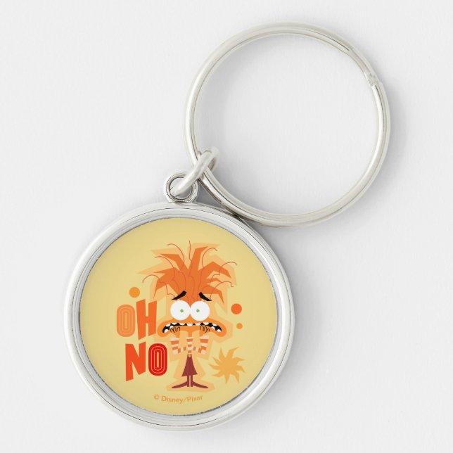 Anxiety "Oh No" Keychain (Front)