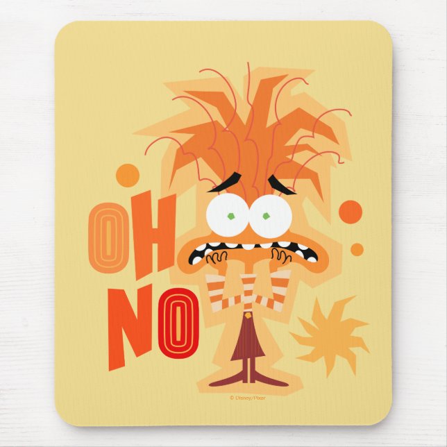 Anxiety "Oh No" Mouse Pad (Front)