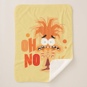 Anxiety "Oh No" Sherpa Blanket