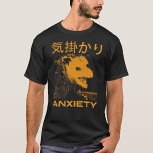 Anxiety Opossum Japanese T-Shirt