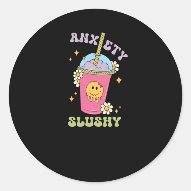Anxiety Slushie Sticker  (Front)