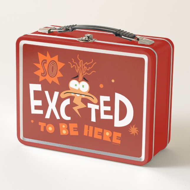 Anxiety "So Excited To Be Here" Metal Lunch Box (Front)
