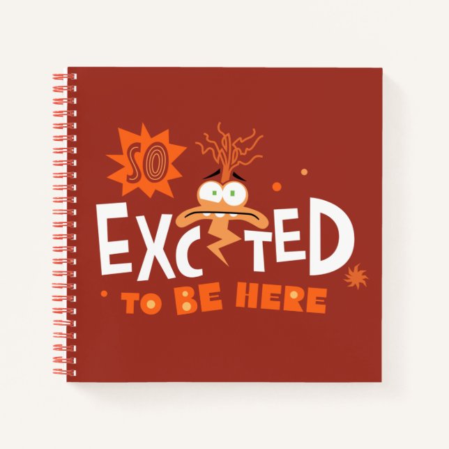 Anxiety "So Excited To Be Here" Notebook (Front)