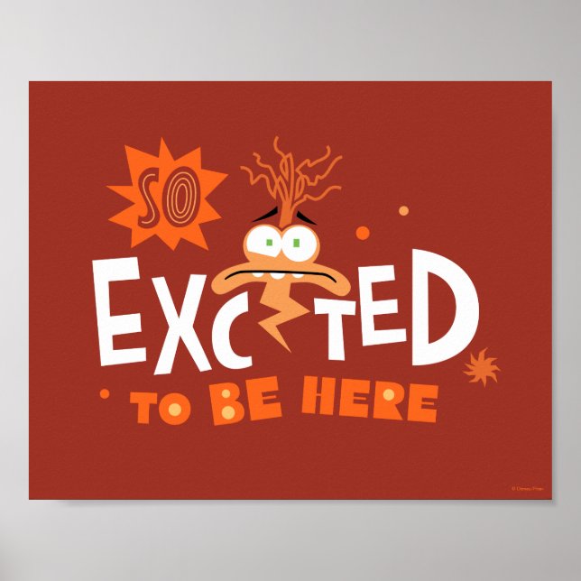 Anxiety "So Excited To Be Here" Poster (Front)