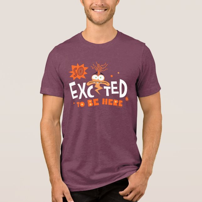 Anxiety "So Excited To Be Here" Tri-Blend Shirt (Front)