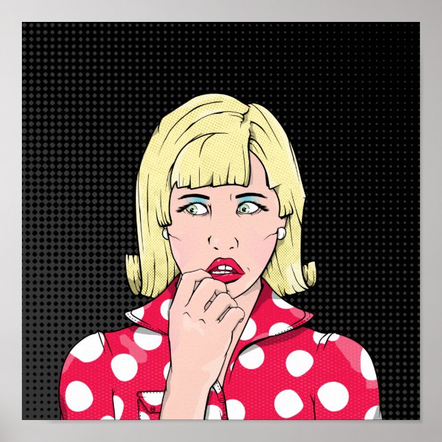 Anxiety Stress pop art Poster (Front)