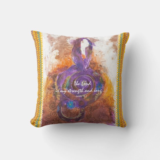 Anxiety Throw Pillow (Front)