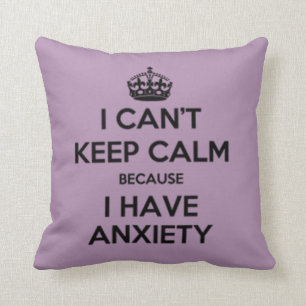 Anxiety Throw Pillow