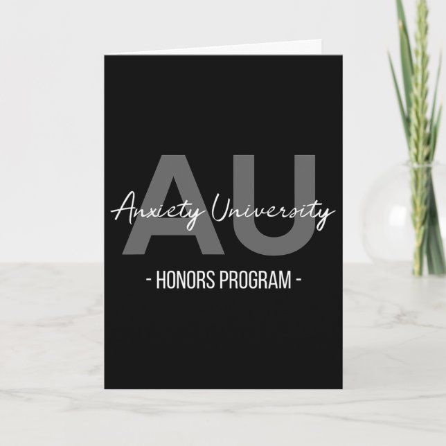 Anxiety University Honours Program  (Front)