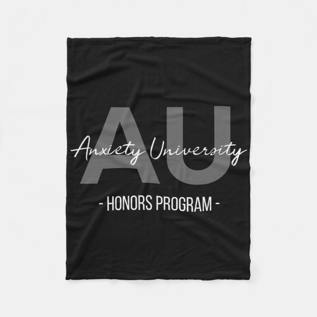 Anxiety University Honours Program  Fleece Blanket (Front)