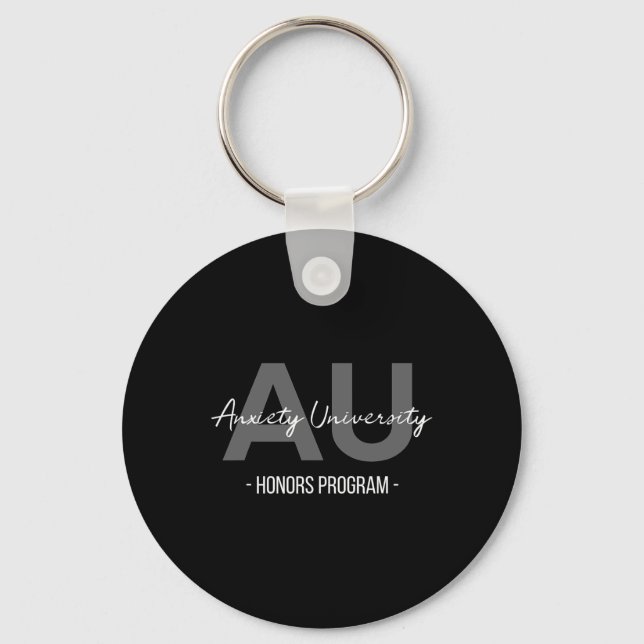 Anxiety University Honours Program  Keychain (Front)