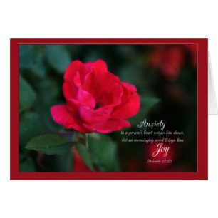 Anxiety weighs down the heart  Parakaleo note card