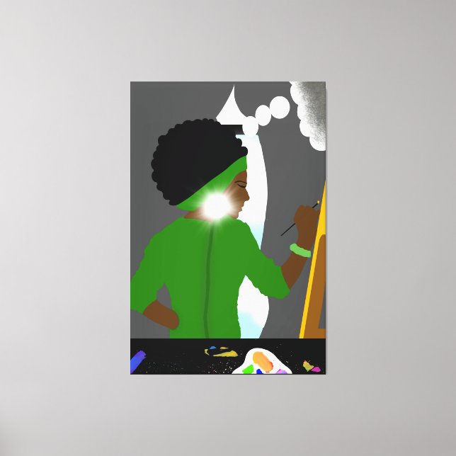 Anxious Artist Canvas Print (Front)