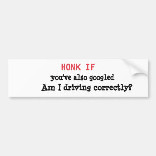 Anxious Driver Confession-Relatable Driving Humour Bumper Sticker