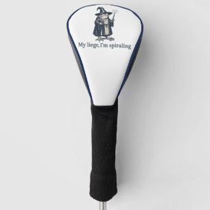 Anxious Frog Wizard Funny ADHD Neurodiversity Golf Head Cover