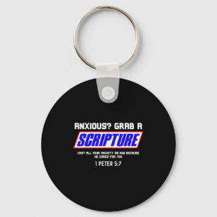 Anxious_ Grab Scripture Christian Mental Health Bi Keychain