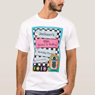 Any Age, 1950's Diner Birthday T-Shirt