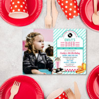 ANY AGE - 1950's Retro Diner Birthday Invitation