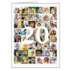 Any Age 48 Photo Collage Huge Birthday Card
